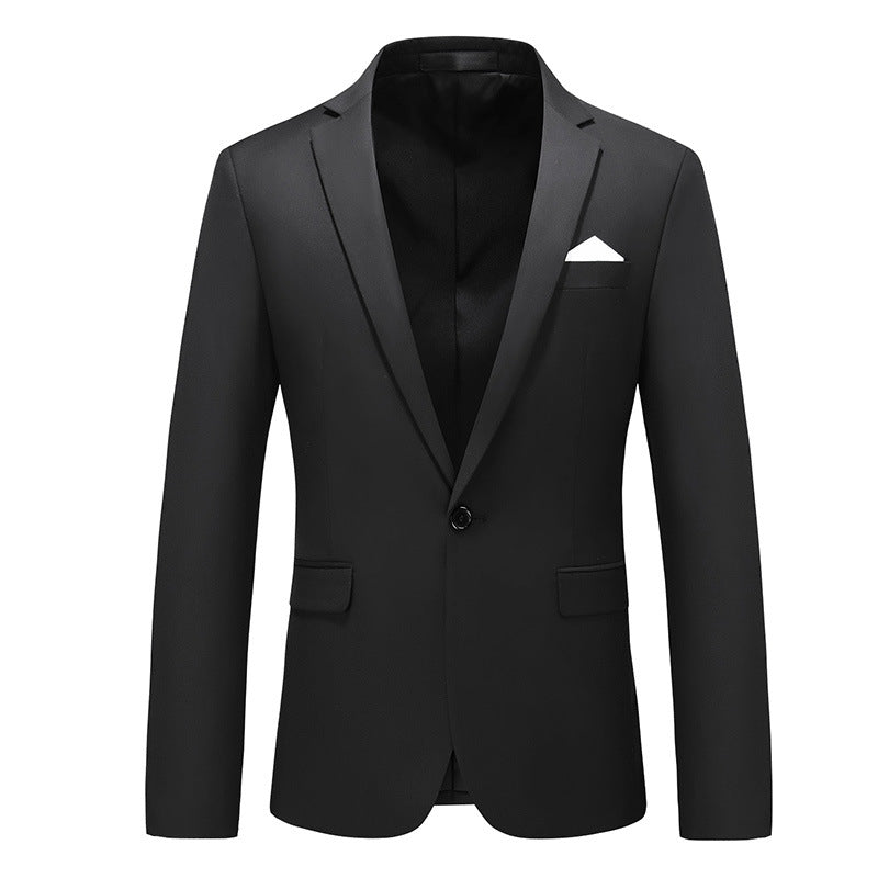 Habitjakke til mænd, koreansk stil, slim fit, business