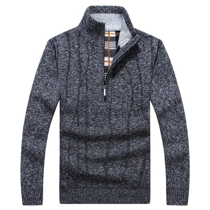 Men's Casual Pullover Half-zip Sweater