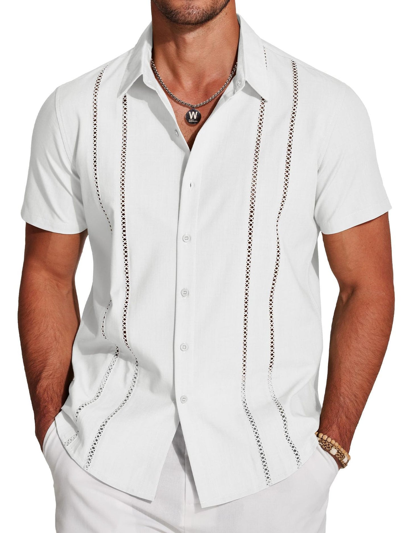 Trendy Wild Hawaii Holiday Revers Herreskjorte