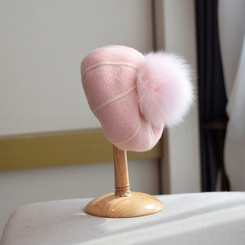 Pumpkin Wool Beret Women's Autumn And Winter