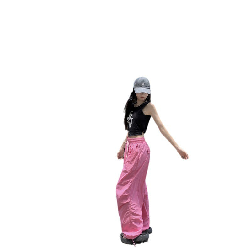 Women's Loose Straight Color Casual Pants
