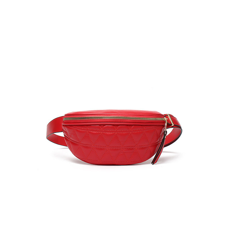 Diagonal bag, European and American popular waist bag women