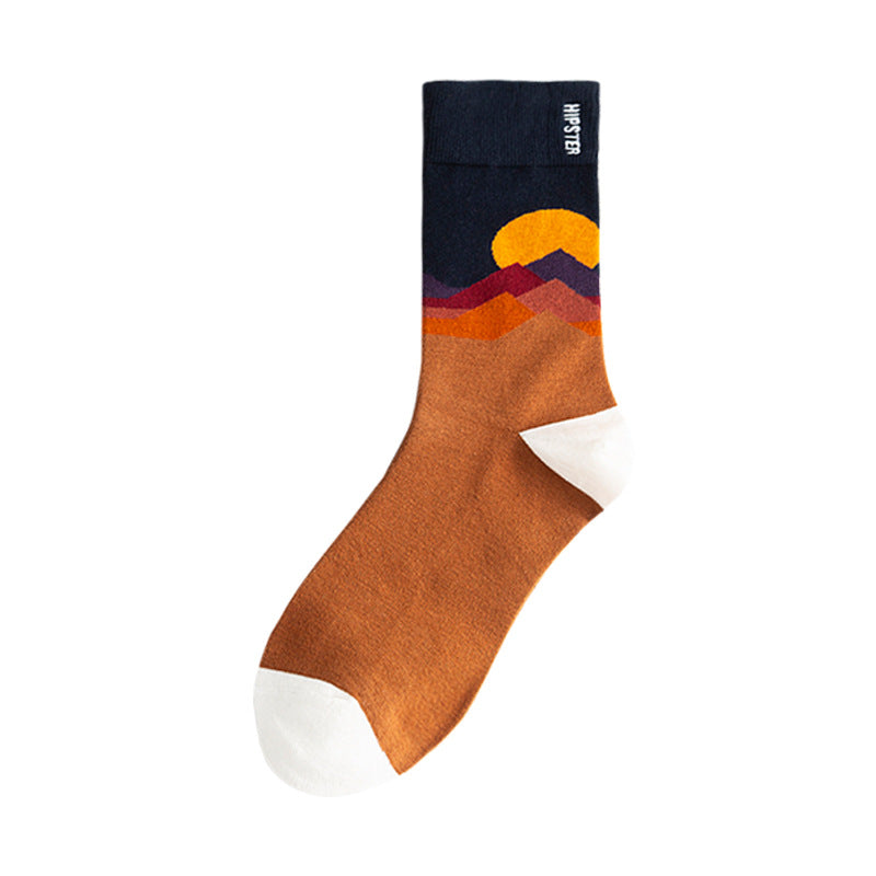 Personality and creativity hit color cotton socks