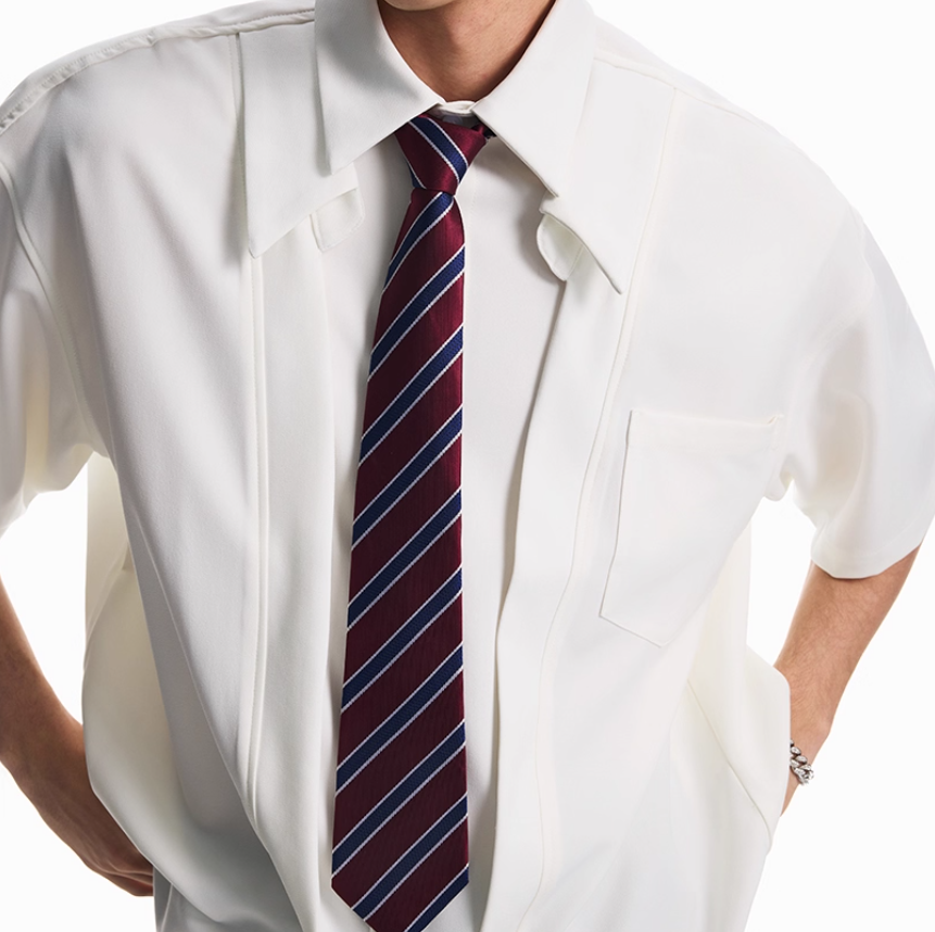Summer Anti-wrinkle Design White Shirt For Men