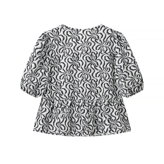 Women's New Leopard Print Short Sleeve Shirt