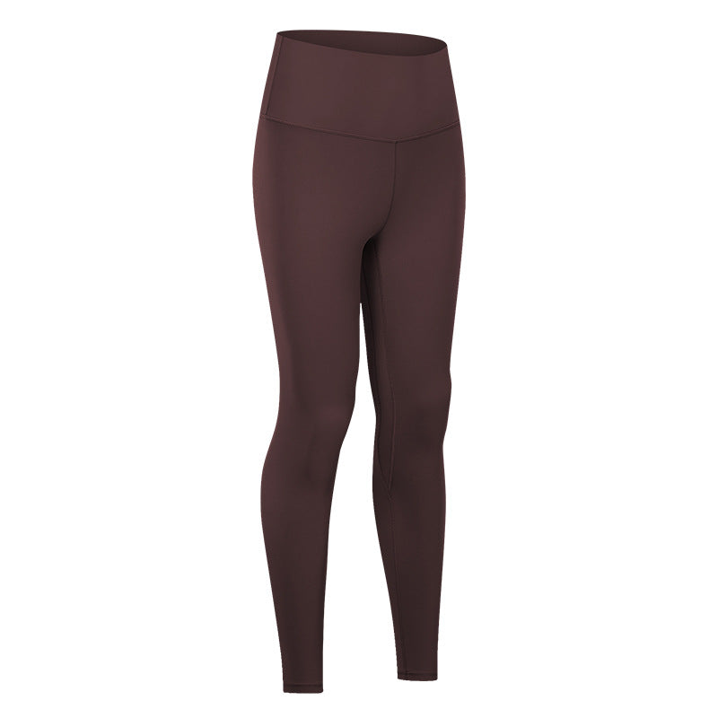Nude Yoga Pants For Women In Autumn And Winter, High Waist, Hip Lifting, Running Tight