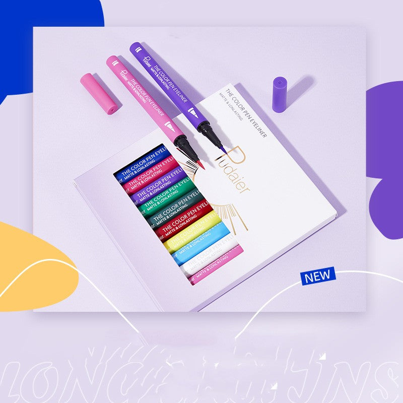 Color Eyeliner Easy To Color Long-lasting Matte