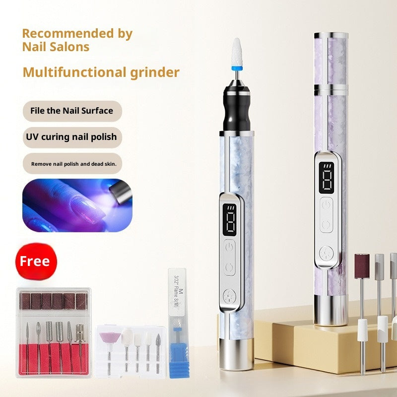 LCD Display 2-in-1 Polishing And Baking Lamp Electric Nail Grinder