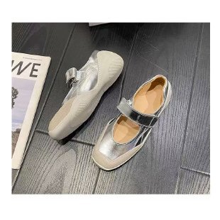 Fashion Sports Ballet Girl Thick Bottom Velcro Mary Jane Niche Leisure Pumps