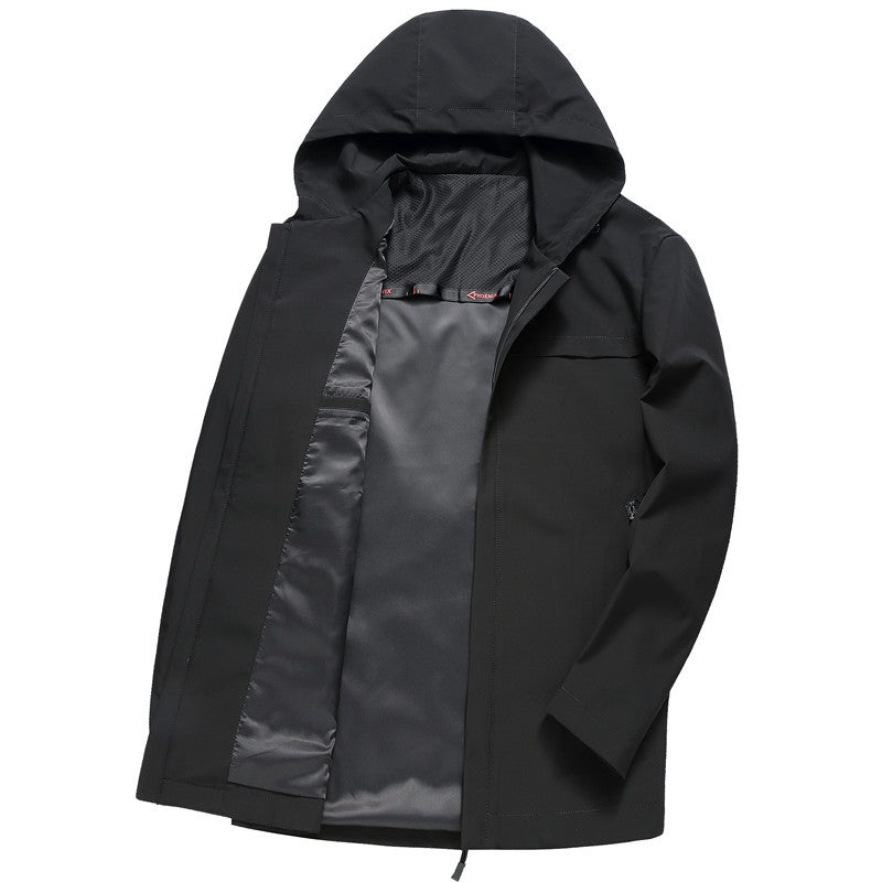 Middle-aged men's trench coat