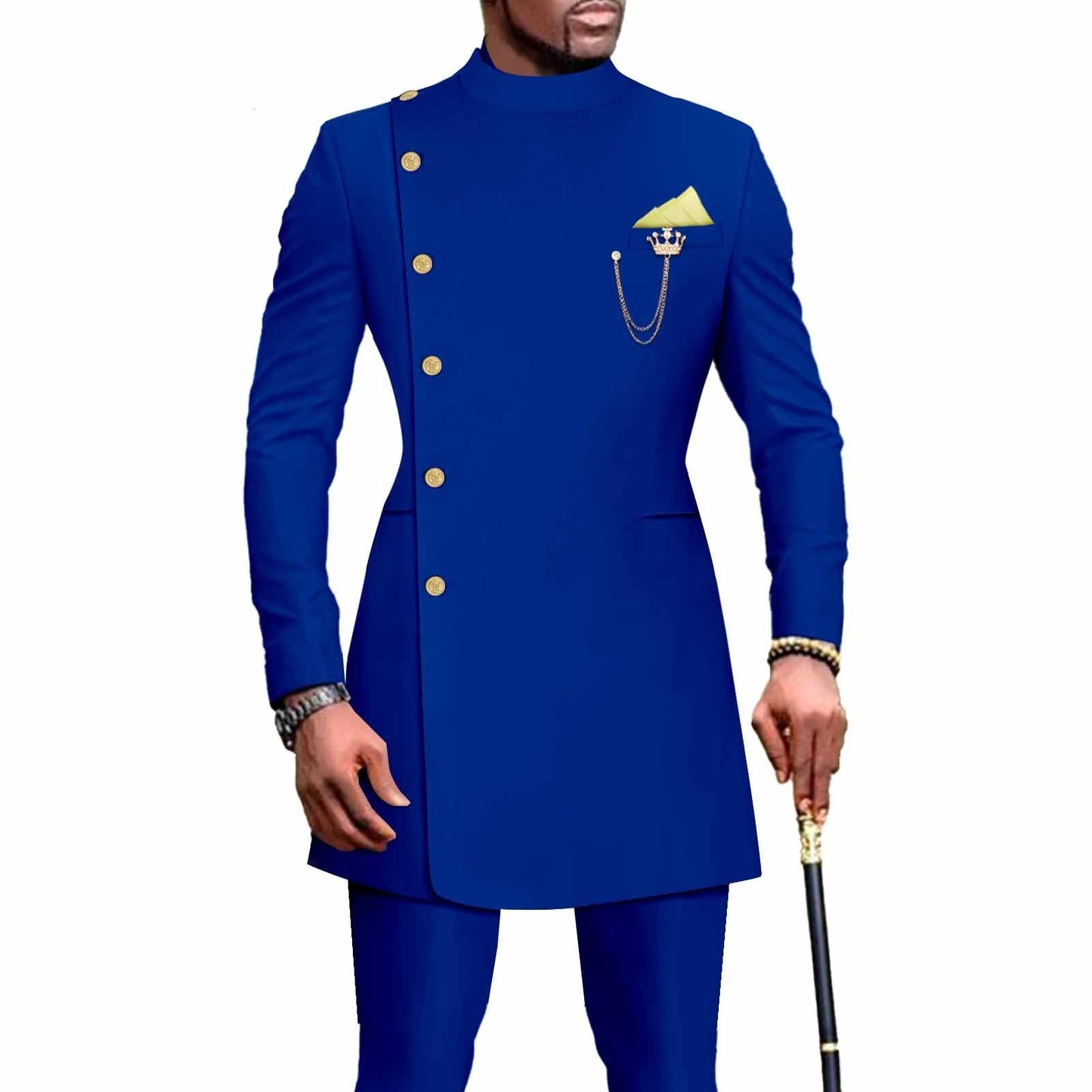 African Men's Leisure Chain Two-piece Set