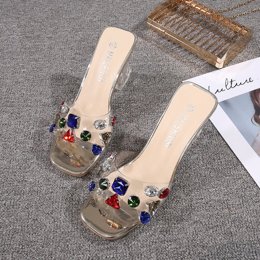 Low cut women's plus size sandals