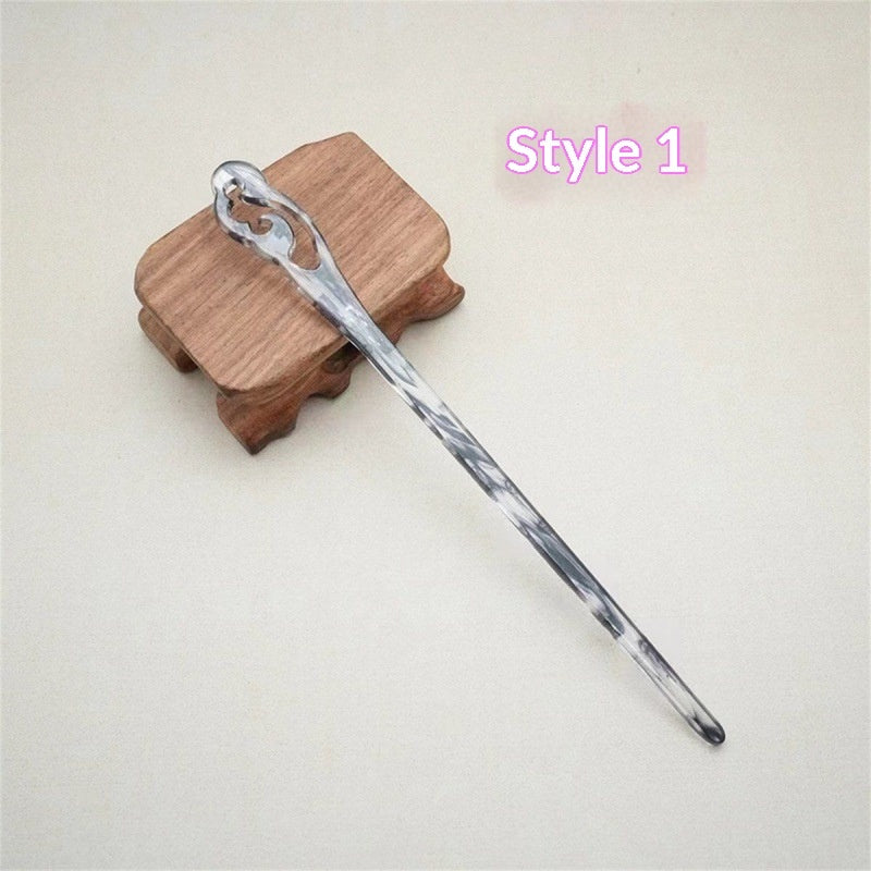 Elegant Chinese-style Hairpin In Traditional Chinese Ink-wash Style