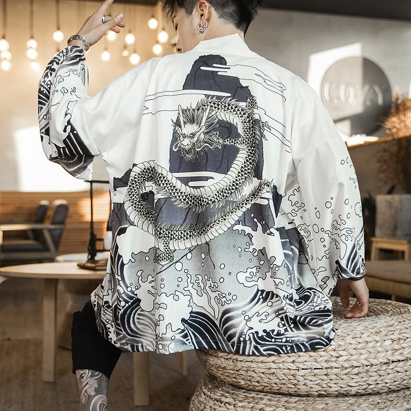 Chinese Tang Costume Improved Hanfu Men's Robe Coat