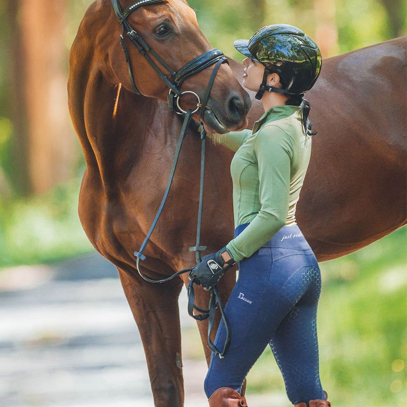Silicone Equestrian Pants Women's High Elastic Breathable Shaping