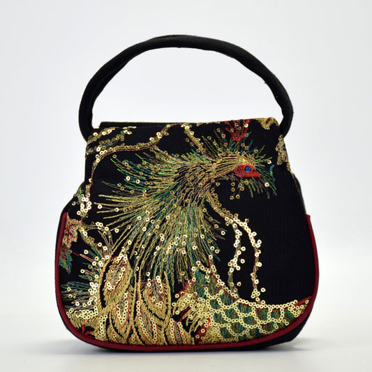 Women's Fashion Simple Ethnic Style Embroidered Handbag