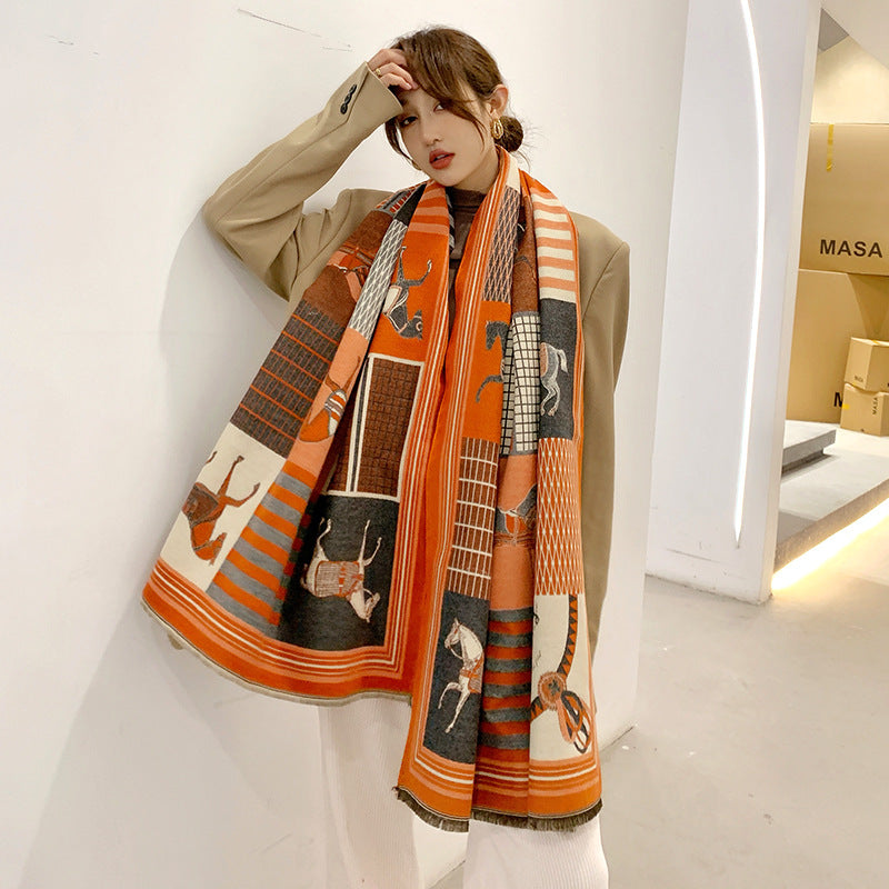 Women's Double Face Cashmere Scarf