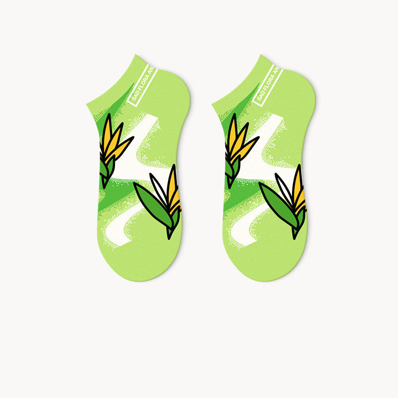 Summer Cartoon Female Cute And Breathable Thin Socks