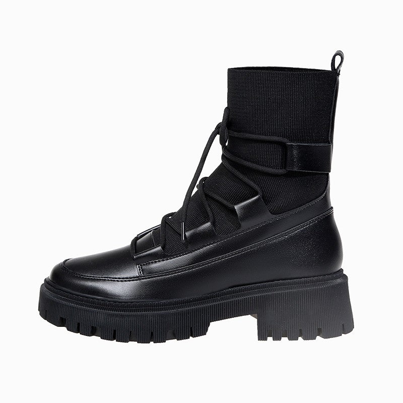 Autumn And Winter New European Station Trend With Martin Boots Casual Short Boots