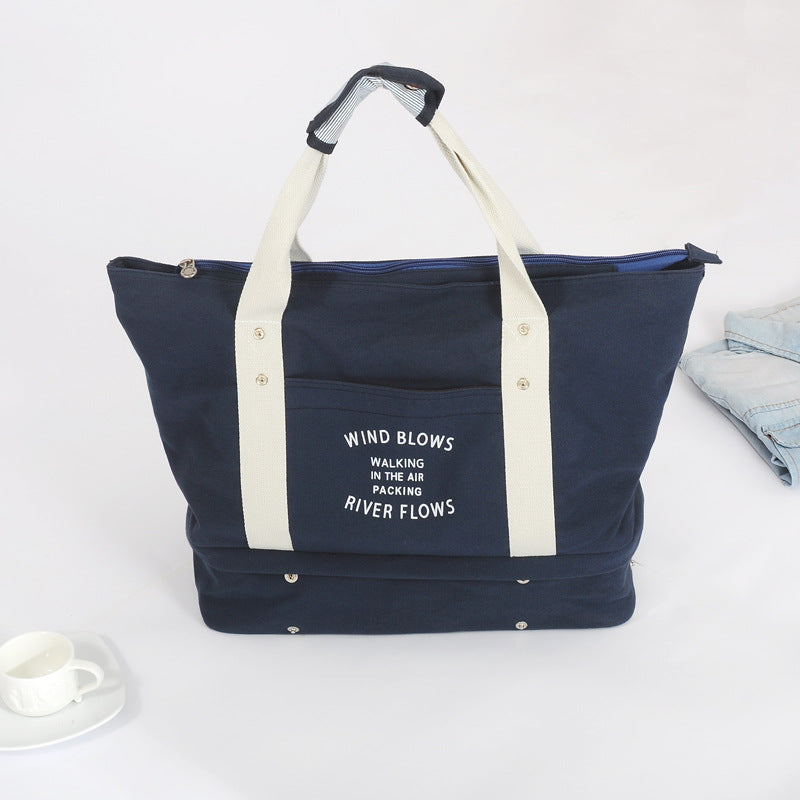 One Shoulder Mommy Bag Waterproof Canvas Bag Travel Storage Bag