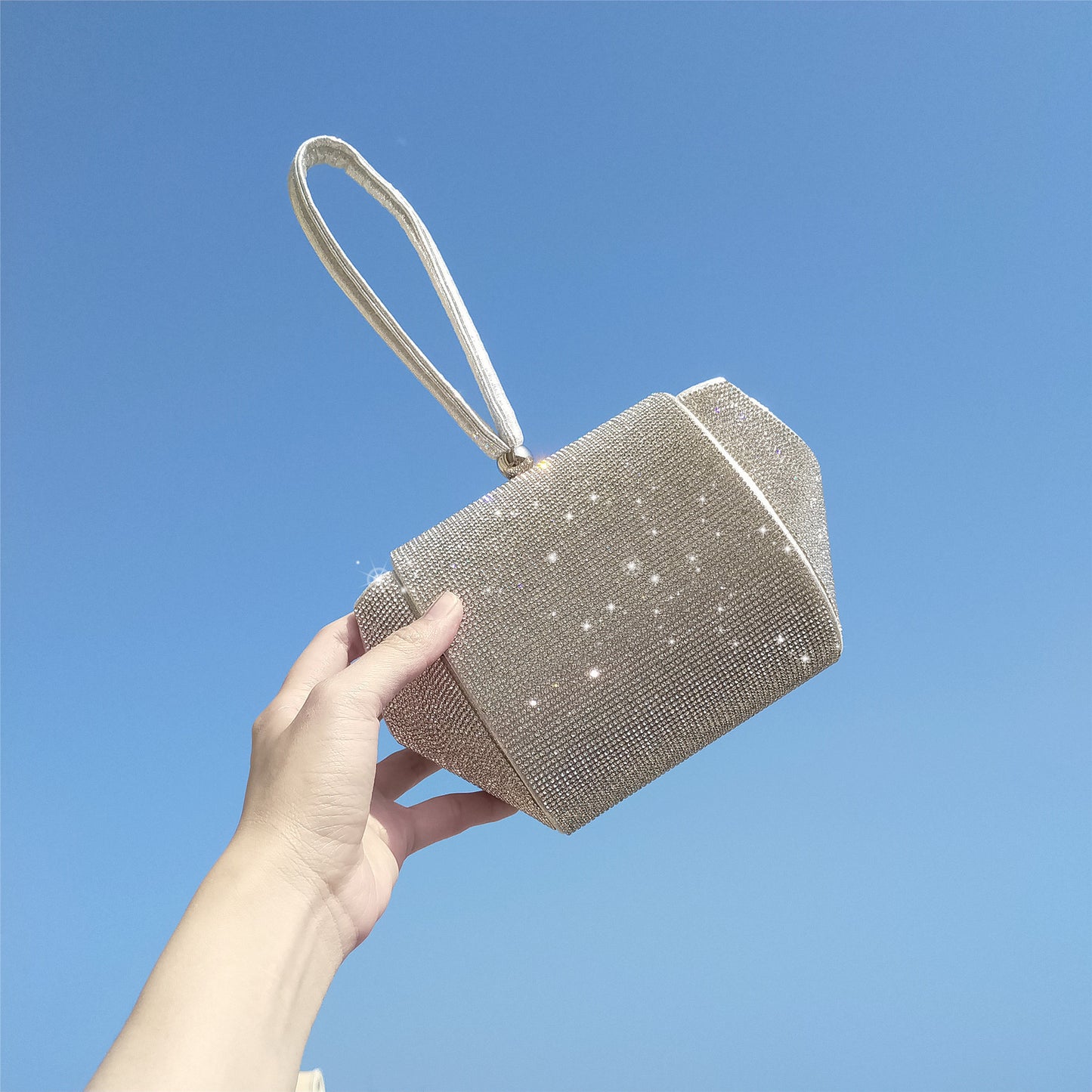 Med diamant håndtaske lille taske crossbody