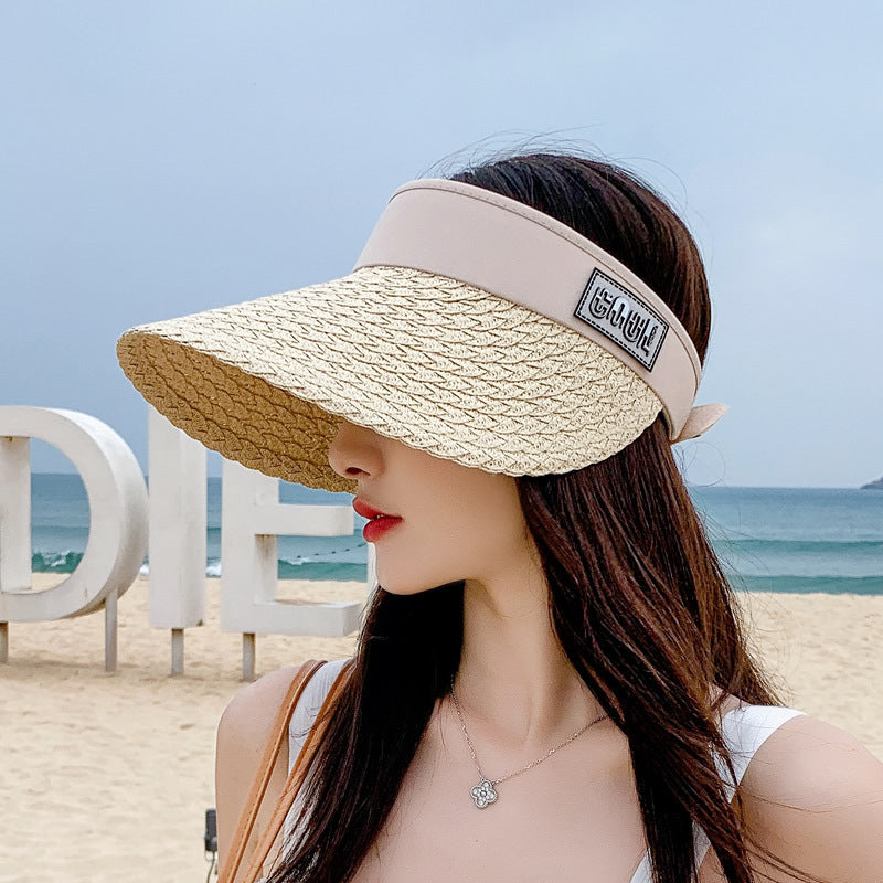 Women's Personalized Korean Style Straw Sun Hat