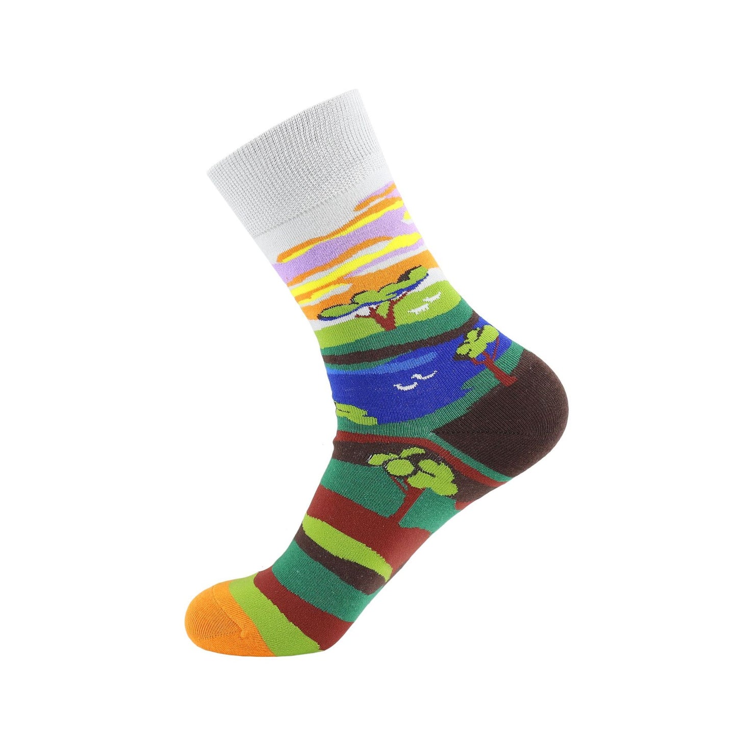 Creative In-tube Skateboard Personality Ladies Cotton Socks