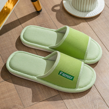 Linen Slippers Women's Home Indoor Home