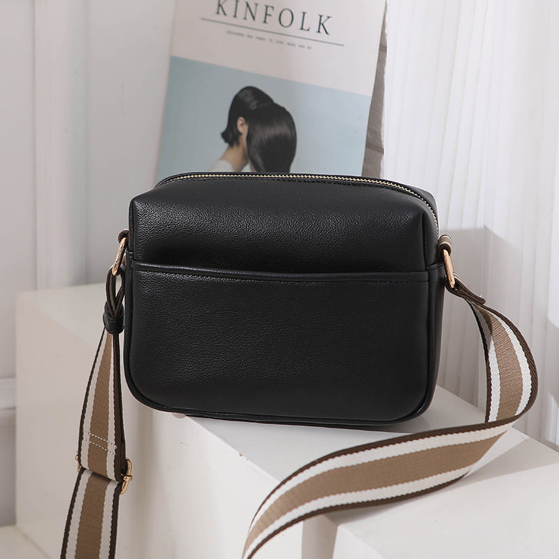 New Cross-border Foreign Trade Solid Color PU Messenger Bag