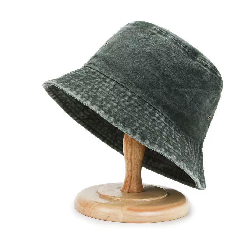 Women's Washed Denim Sun-Protective Bucket Hat