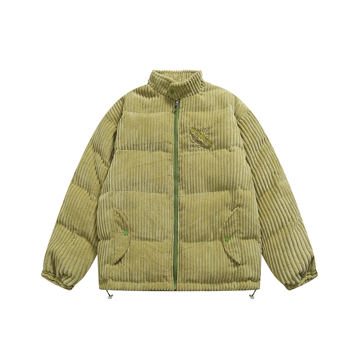 Winter Coral Fleece Drawstring Cotton-padded Coat