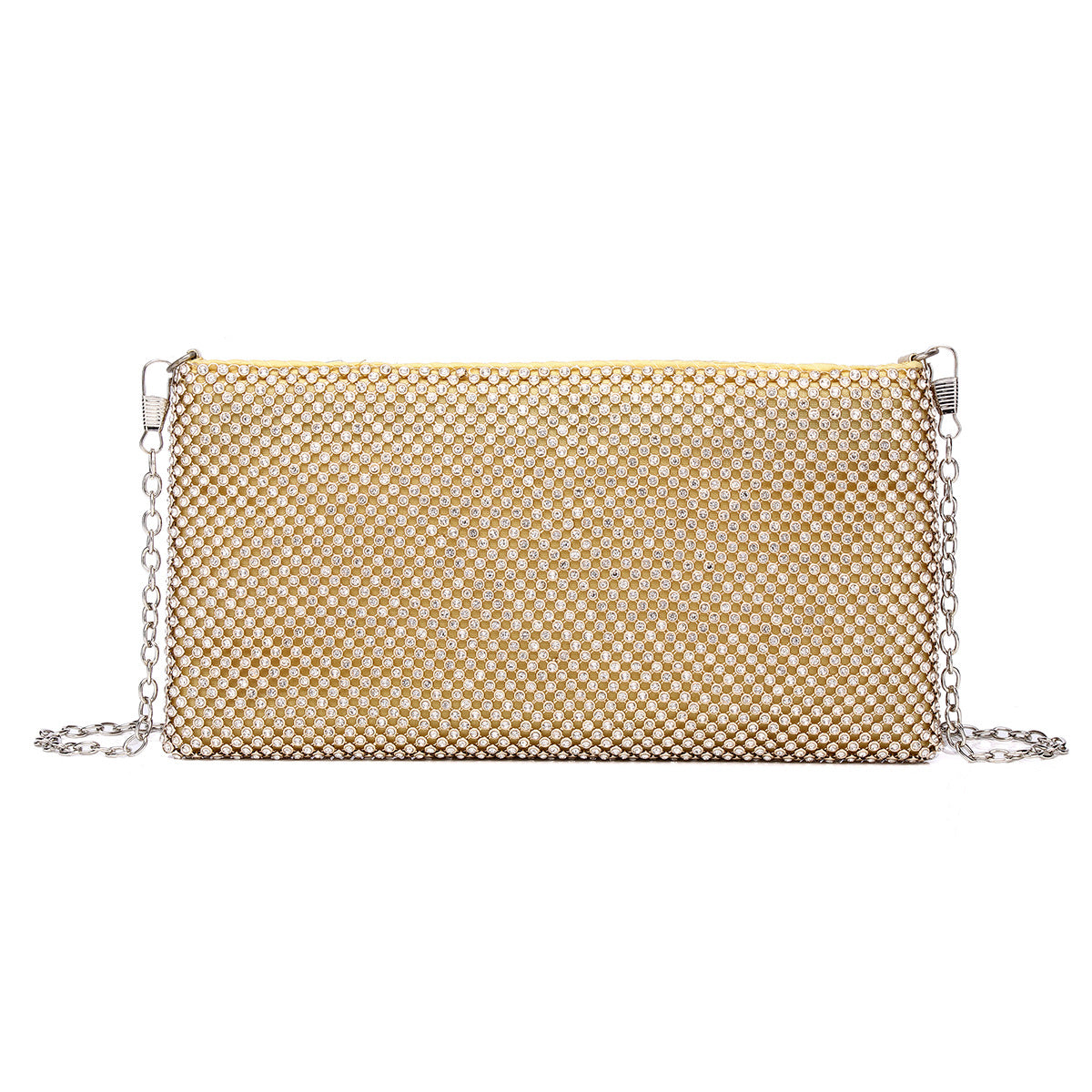 Mode Dame Rhinestone Aftentaske Clutch Diamantkonvolut