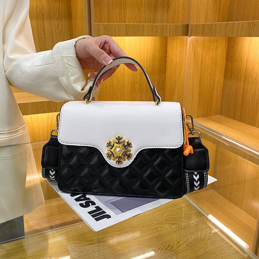 Crossbody-skuldertaske til kvinder i vestlig, rombeformet stil