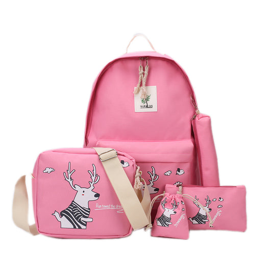 Backpack Five-piece Large Capacity