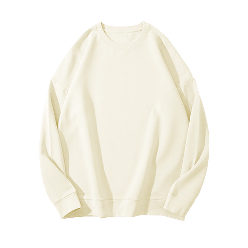 Dame Sweater i Ensfarvet med Pelsdetaljer