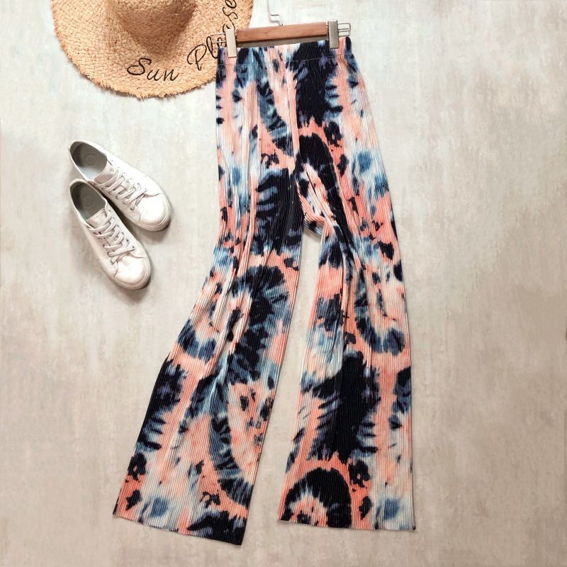 Spring And Summer Women's Wide-legged Pants High Waist Pleated