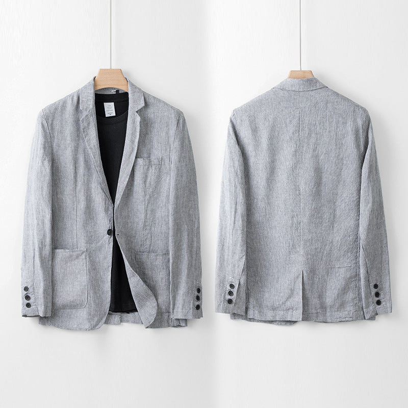 Linen Suit Men's Loose Casual Jacket
