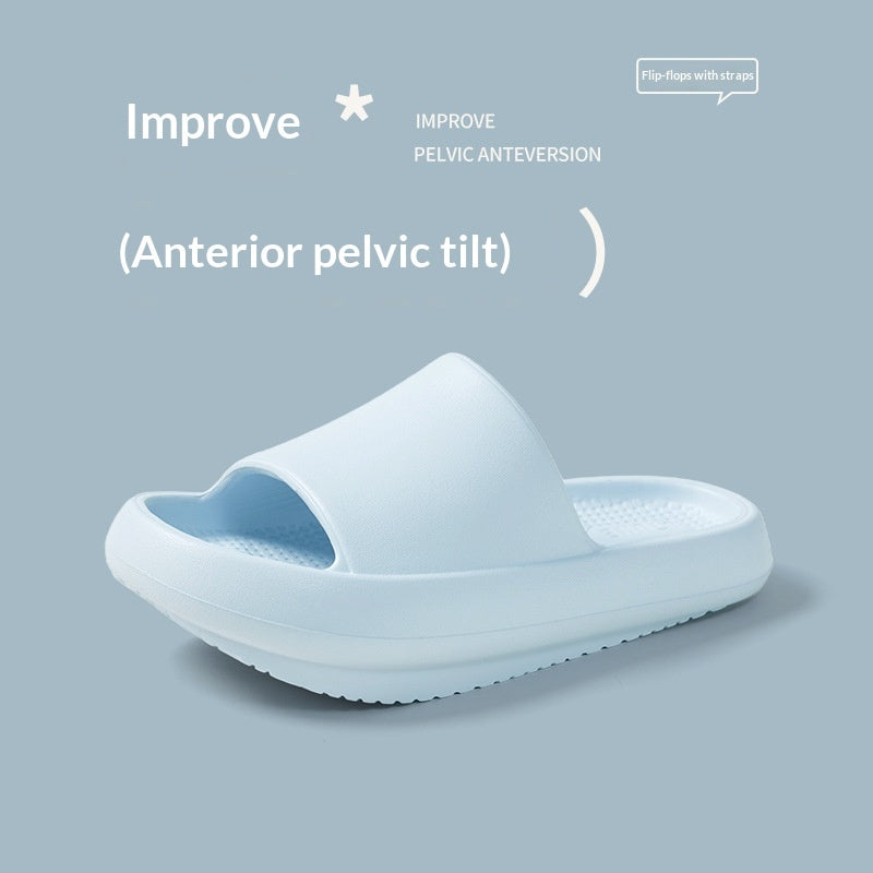 Ergonomic Low-heel Shoes For Correcting Anterior Pelvic Tilt Front-high Back-low Slippers