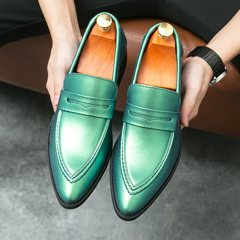 Men's Shoes, Pointed-toe Dress Shoes, Men's British-style Korean Loafers