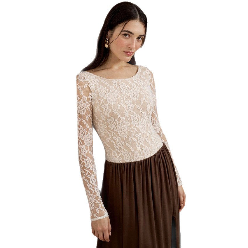Stylish Minimalist Slim Fit Long Sleeve Top For Women