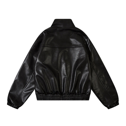 Men's Fashion PU Leather Motorcycle Jacket