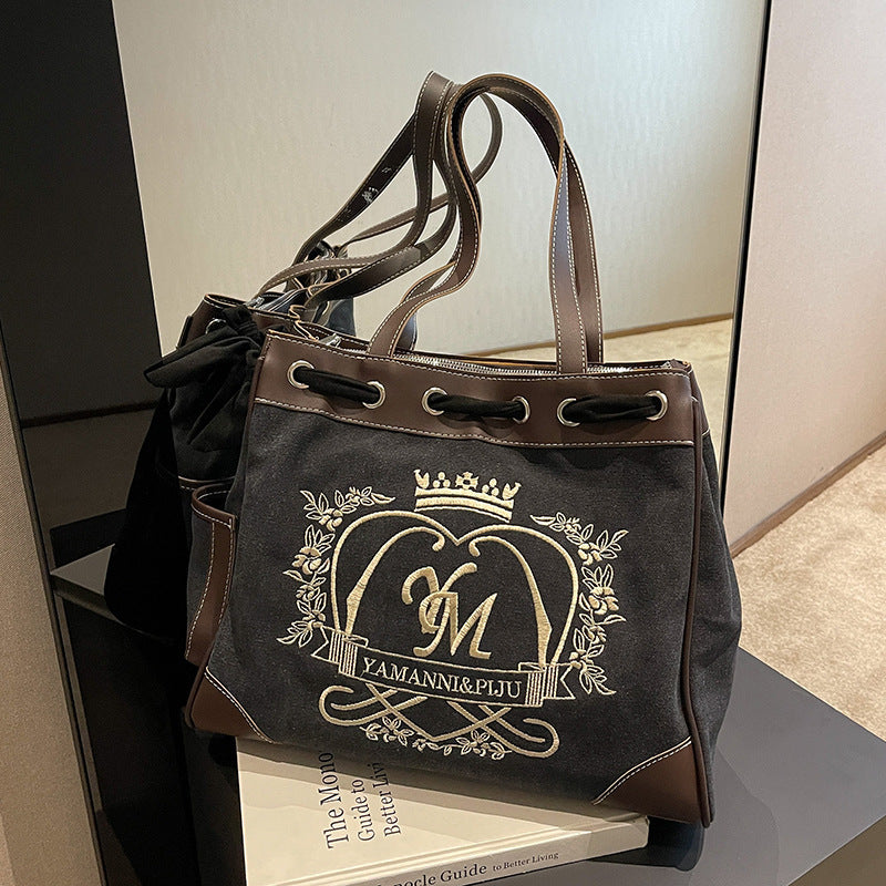 Popular Versatile Canvas Bag With One Shoulder