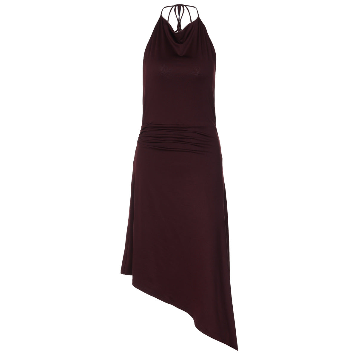 Fitted Waist-cinching Lace-up Dress For Women