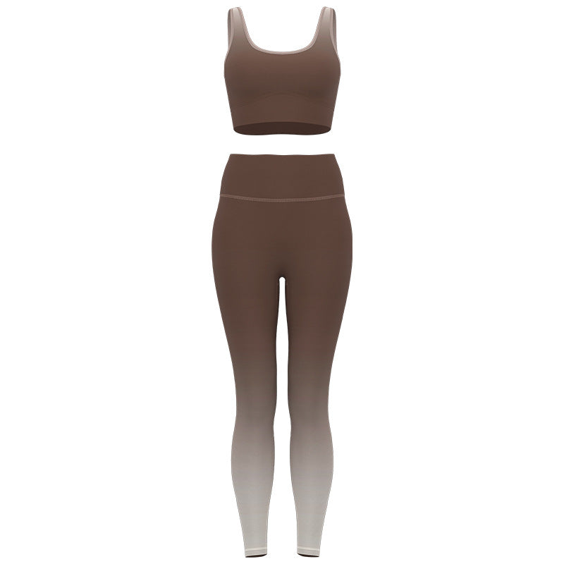 High-elastic Bare-feel Figure-hugging Running And Fitness Workout Set