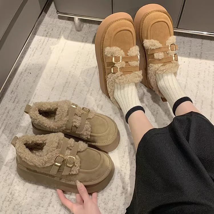 Stylish Slip-on Snow Boots With Cotton Lining For Ultimate Comfort