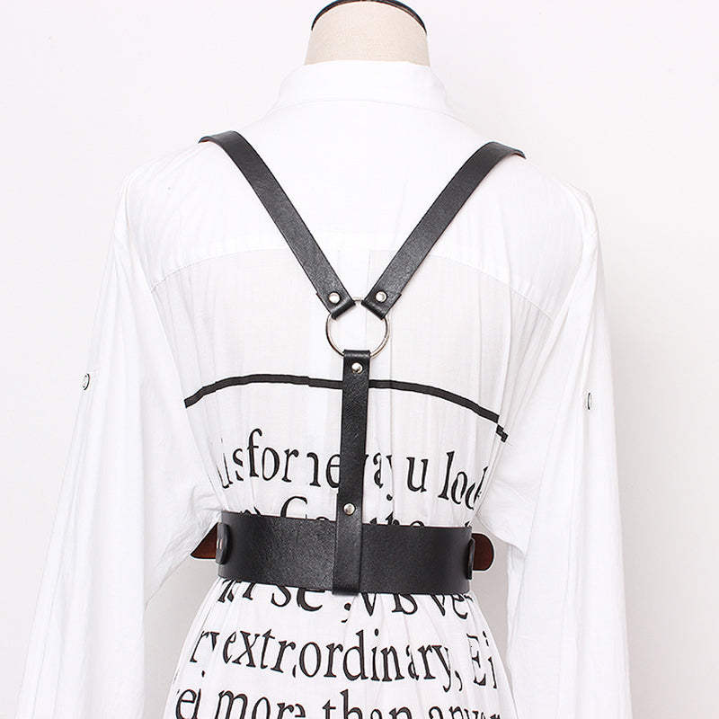 Girdle waistband women's decorative denim skirt shirt high waist thin belt