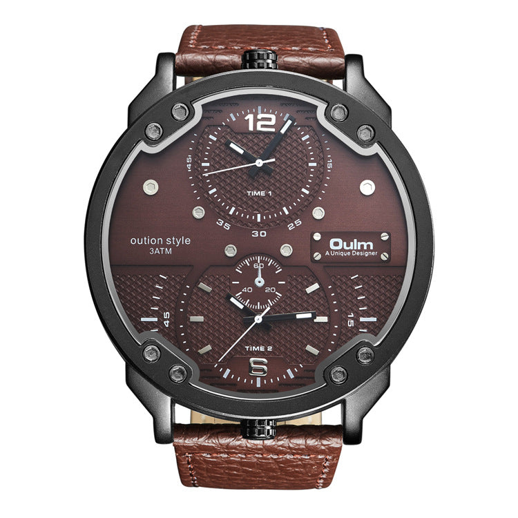 Large dial with a cool atmosphere when the belt watches