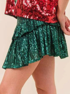 European And American Sequin Party Club Skirt, Mini Skirt