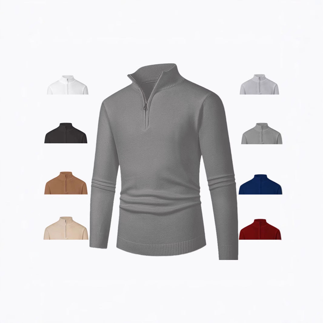 Fashion Trend Half Zipper Sweater