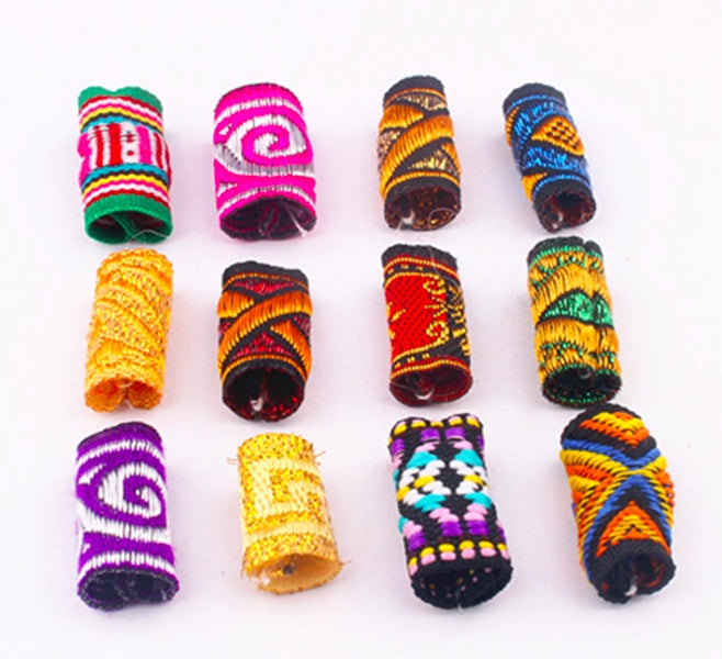10 Pcs / Lot colorful mix fabric hair braid